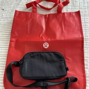 Lululemon Mini Belt Bag and Shopping Bag
